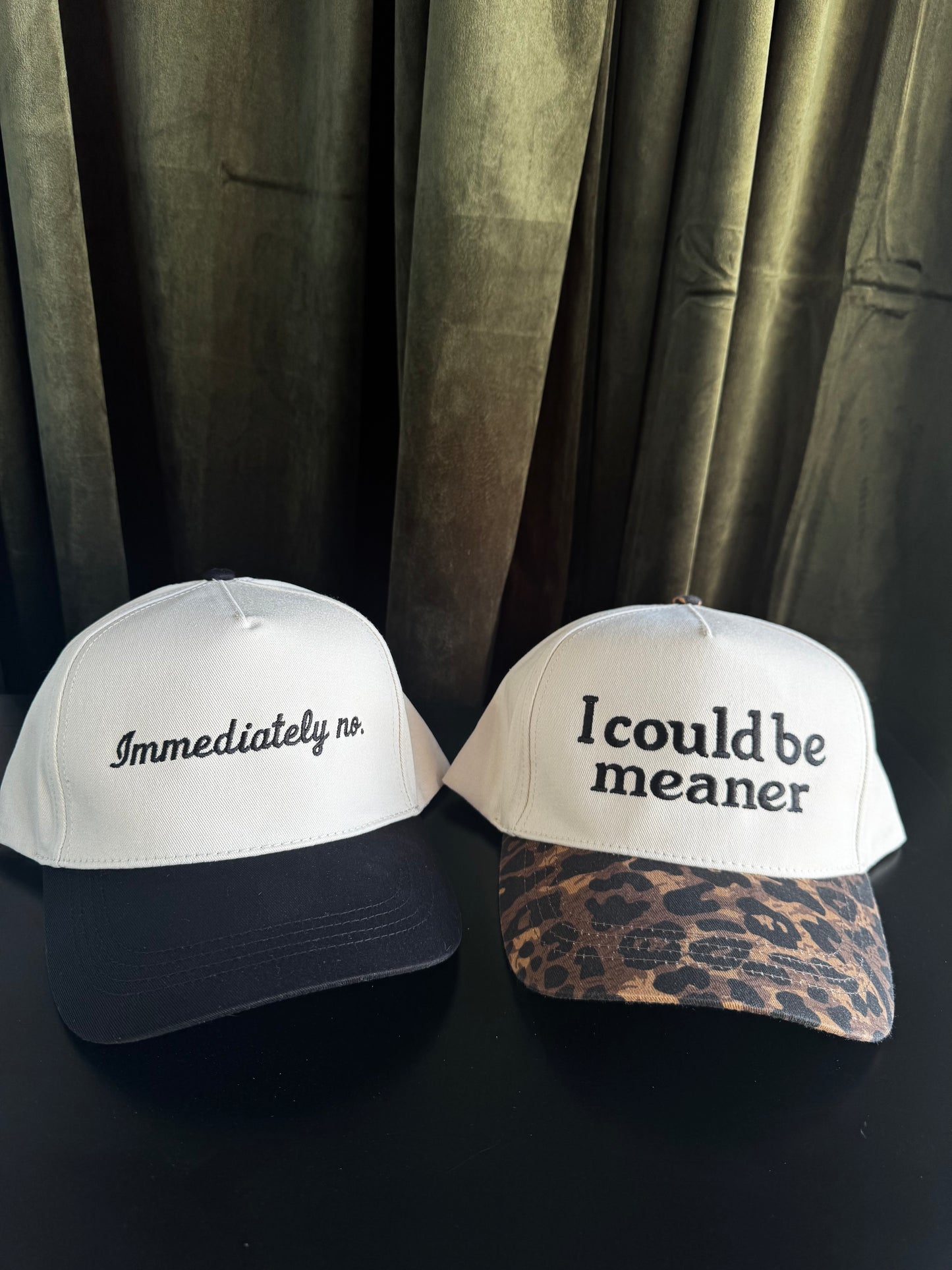 IMMEDIATELY NO. TRUCKER HAT